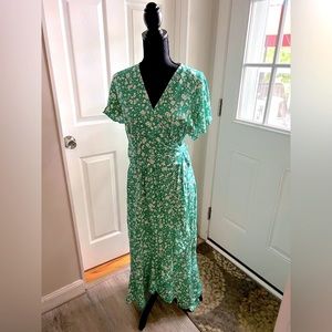 Zesica  ruffled wrap dress.